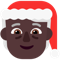 Mx Claus- Dark Skin Tone emoji on Microsoft